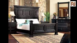 Bernhardt Carmel Highlands California King Size Panel Bed 392-HFR08B Dark Patina