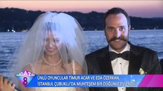 Ünlü Oyuncular Timur Acar Ve Eda Özerkan'ın İstanbul'daki Muhteşem Düğününden Çok Özel  Görüntüler
