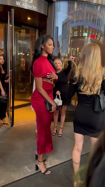We See You Angel Reese: LSU Basketball Star Rocks a Red Dress at 2023 SI Swimsuit Issue Event