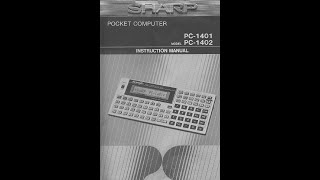 SHARP PC-1401 (01) PDF MANUAL