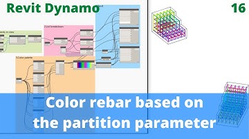 Revit + dynamo - Color rebar based on the partition parameter - example 16