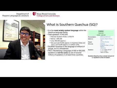 Carlos Molina on Teaching Quechua (Talk at Stony Brook Univ)