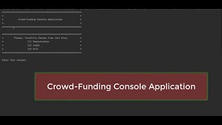 ( Crowd-Funding Console Application ) Python Project