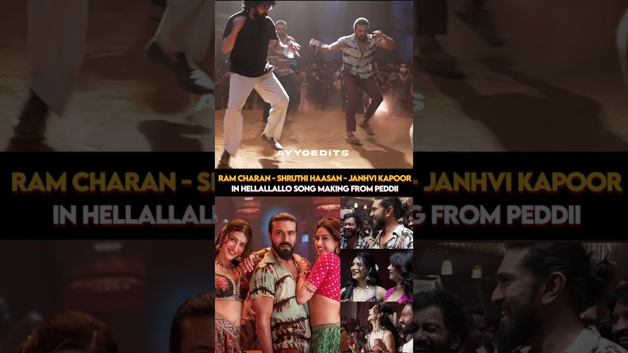 #RamCharan X #ShruthiHaasan X #JanhviKapoor 🔥 #Hellallallo #Peddi #GetReadyForPeddi #PeddiTrailer