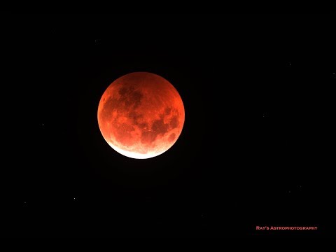 Watch Total Lunar Eclipse in 6 minutes - Blood Moon - January 2019