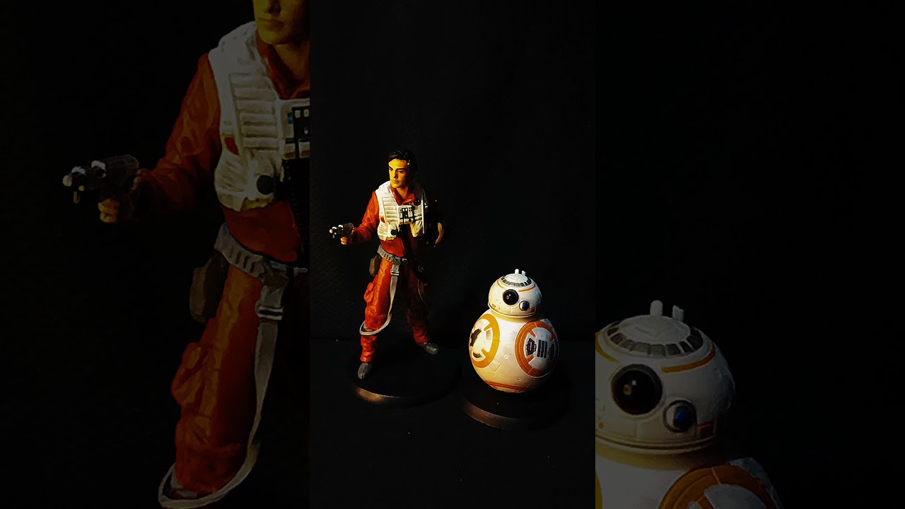 nice figure official disney star wars poe dameron and bb-8 toy figure