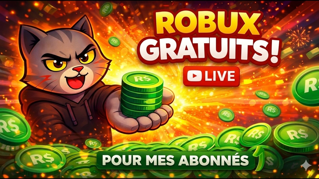 🔴 JE VOUS DONNE MES ROBUX! 😻🤑