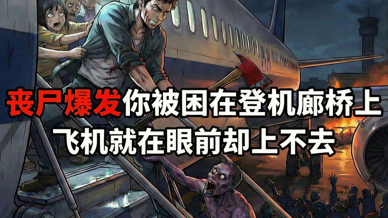 倒計時從登機口開始，而所有人都在等那趟永遠不會起飛的航班......#悬疑漫画#末世故事#丧尸爆发#末世生存#惊悚漫画#悬疑故事#