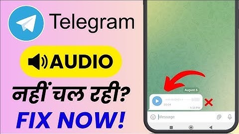 Telegram Voice Message Not Playing 🎧 Audio Not Working Fix 🔊 Voice Chat Problem Solution 2025