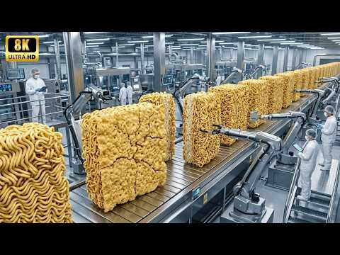 Inside a Modern Instant Noodle Factory: From Wheat Flour to Finished Instant Noodle Packs (Process)