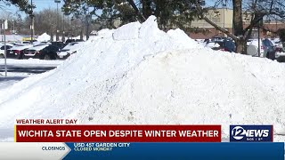 Wichita State University open despite winter weather