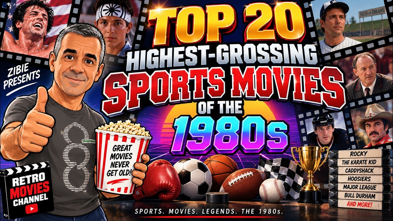 趣味・スポーツ・実用 MOVIES OF THE 80s Top 20 Highest-Grossing Sports Movies of the 1980s | Retro Movies