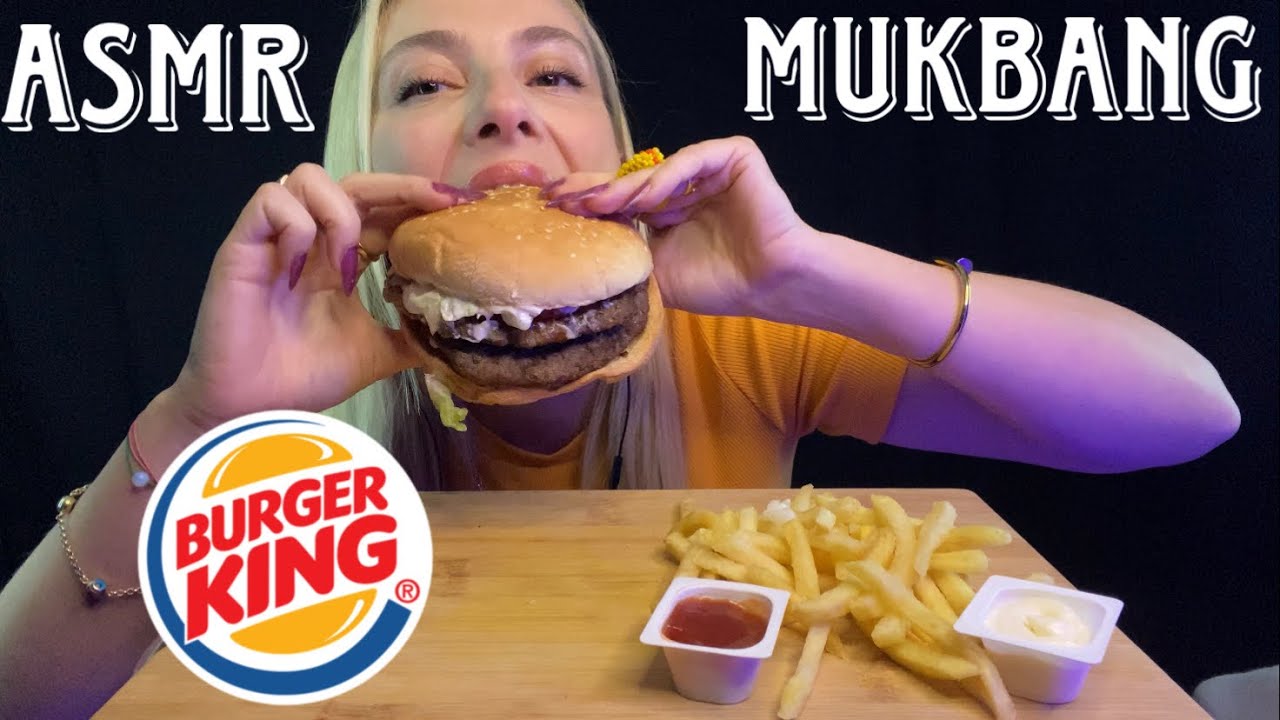 BURGERKING MUKBANG ASMR 🌟 PSİKOPAT SEVGİLİM (AYRILAMIYORDUM)