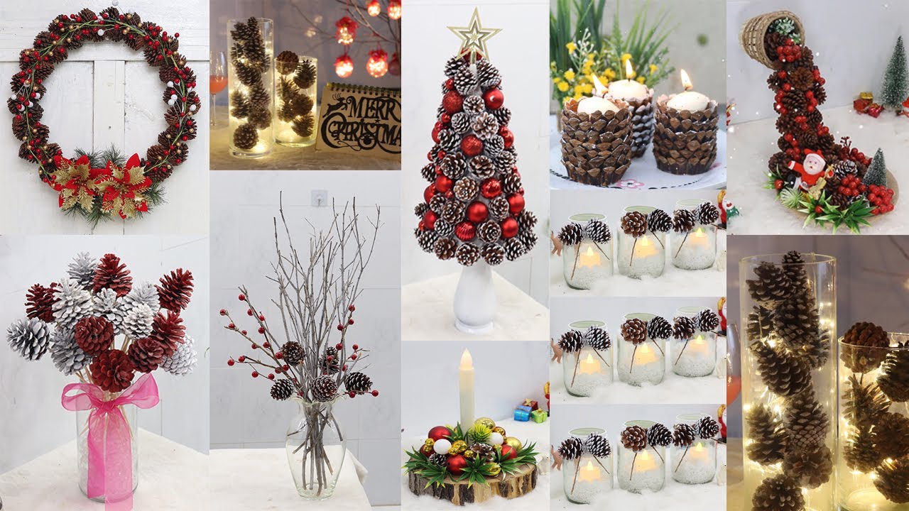 32 Festive Ideas for Decorating with Pinecones