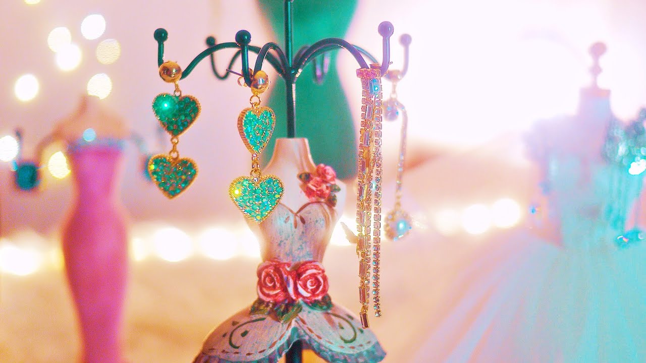 귀걸이 ASMR 귀걸이쇼핑하고 피팅해보기