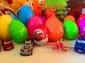 Яйцо Сюрприз Тачки, Разноцветные Яйца Сюрпризы на русском языке, Surprise Eggs Disney Cars