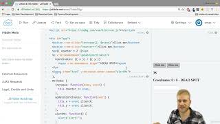 II. Using VueJS to Interact with the DOM. 18. Writing JavaScript Code in the Templates