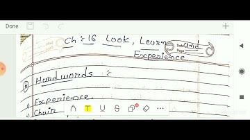 Class 5 | EVS | Ch 16: Look, Learn and Experience | NB Exercise | part1 | gcert