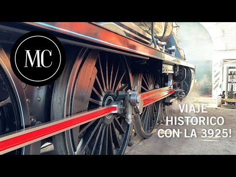 Viaje hasta Chascomús con locomotora a vapor Vulcan Foundry, Nº3925.