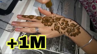 نقش الخطفة ساهل وبسيط للمبتدئات henna