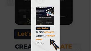 ⭐⭐⭐ How to Create Affiliate Review Posts in WordPress?