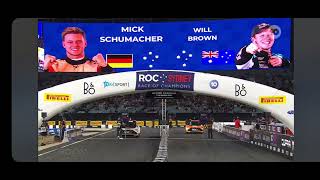Race of Champions 2025 - Quarter Finals - MASSIVE SEND from Will Brown to beat Mick Schumacher!