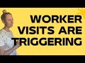When worker visits are triggering for a foster child