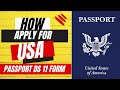 How to apply USA passport form ds11