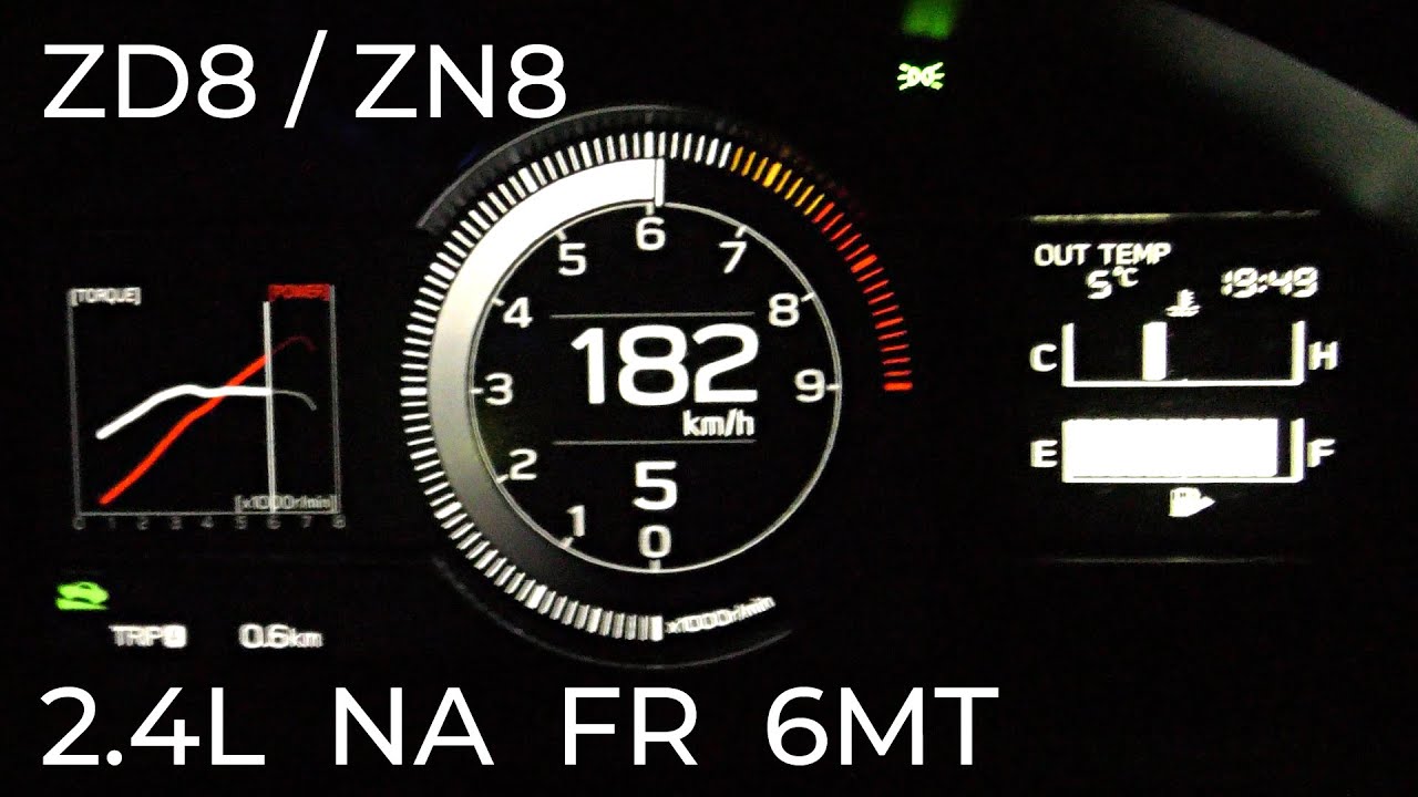 6MT (2021y) ZD8 BRZ (GR86) , acceleration test.Japan specification