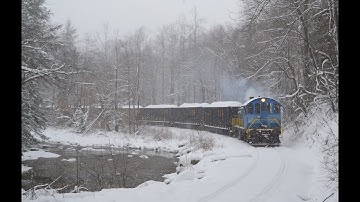 Beech Mountain Railroad No. 115 in the snow!