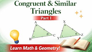 Congruent vs Similar Triangles Explained | Geometry Made Simple & Clear. ✅Part 1