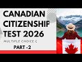 Canadian Citizenship Test: Part-2