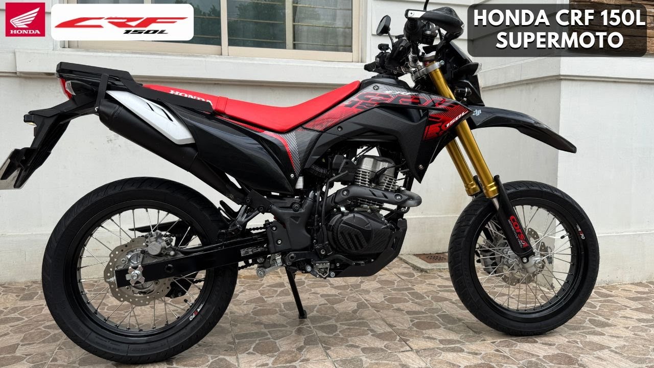 HONDA CRF150L Supermoto concept with mini driving light and Hella