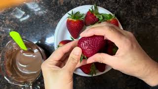 Fresas con chocolate