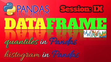 Quantile and Histogram in Pandas| Dataframe tutorial | Hindi