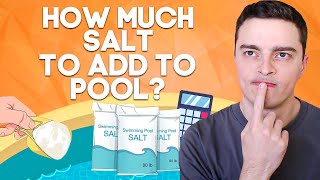How Much Salt To Add To Pool  Free Calculator (Litres)