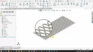 Fence wire mesh design in solidworks