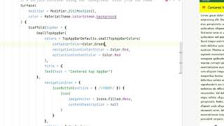 Jetpack Compose 3 Top AppBar Colour