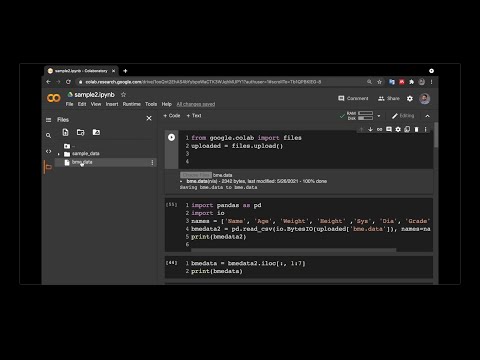 How to load a file in Google Colab
