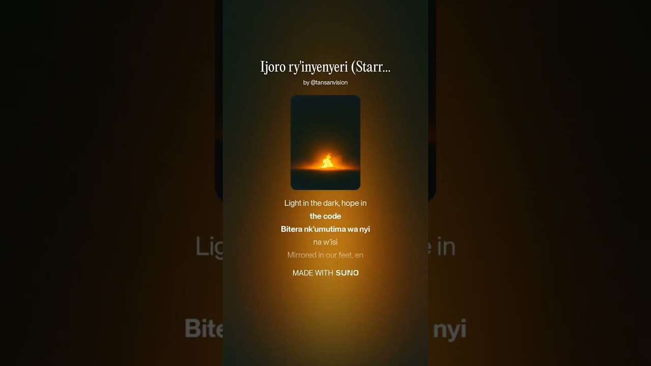 Watch 【Suno AI】Ijoro ry'inyenyeri (Starry Night Ritual)【Music】 on YouTube Watch 【Suno AI】Ijoro ry'inyenyeri (Starry Night Ritual)【Music】 on YouTube