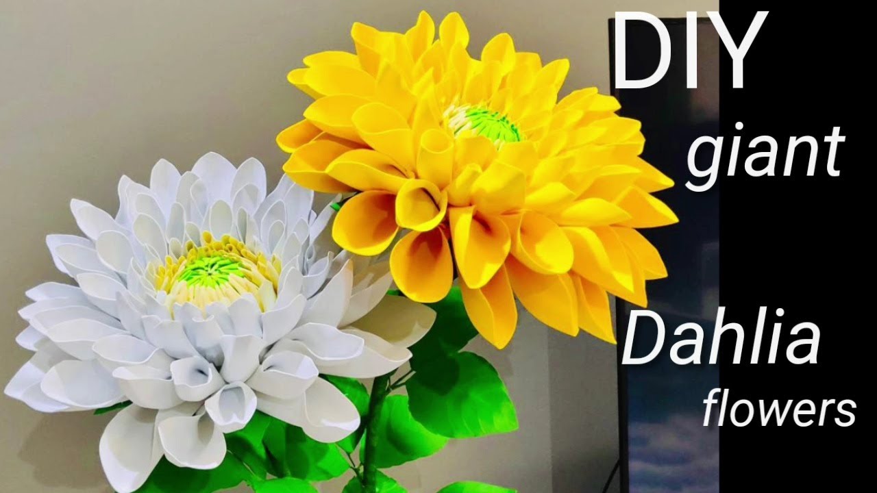 DIY Giant Dahlia flower