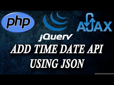 ajax jquery php chat app  add time and date API  part 8