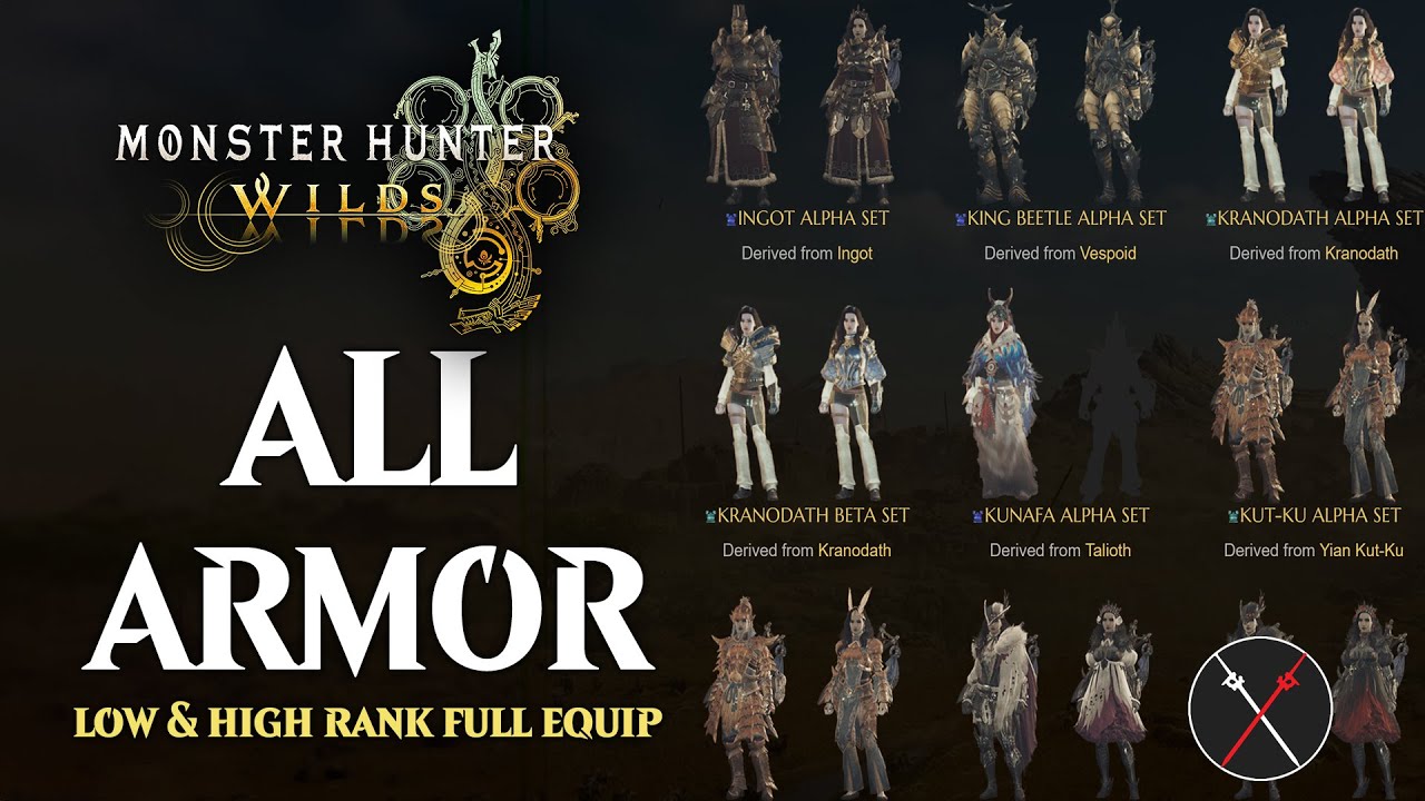 MH WILDS - ALL ARMOR SETS SHOWCASE