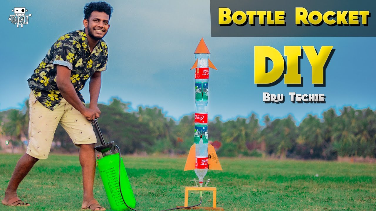 How to Make Bottle Rocket at Home - DIY | Bru Techie