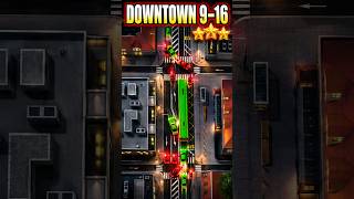Traffic Lanes 1 Downtown 9–16 | Hoogste moeilijkheid, 3 sterren op alle 8 levels