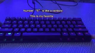 Razer Huntsman mini | How to change the color set-up?