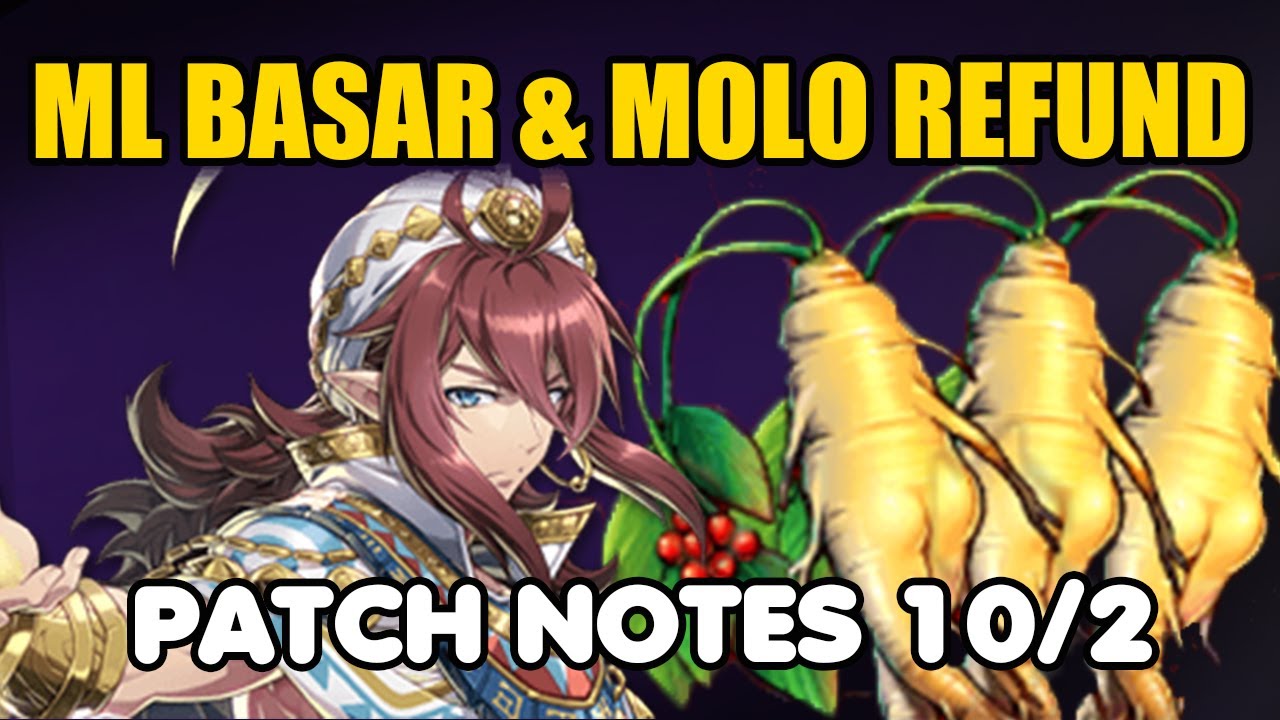 Desert Jewel Basar & Huge Molo Refunds! - Patch Notes 10/2