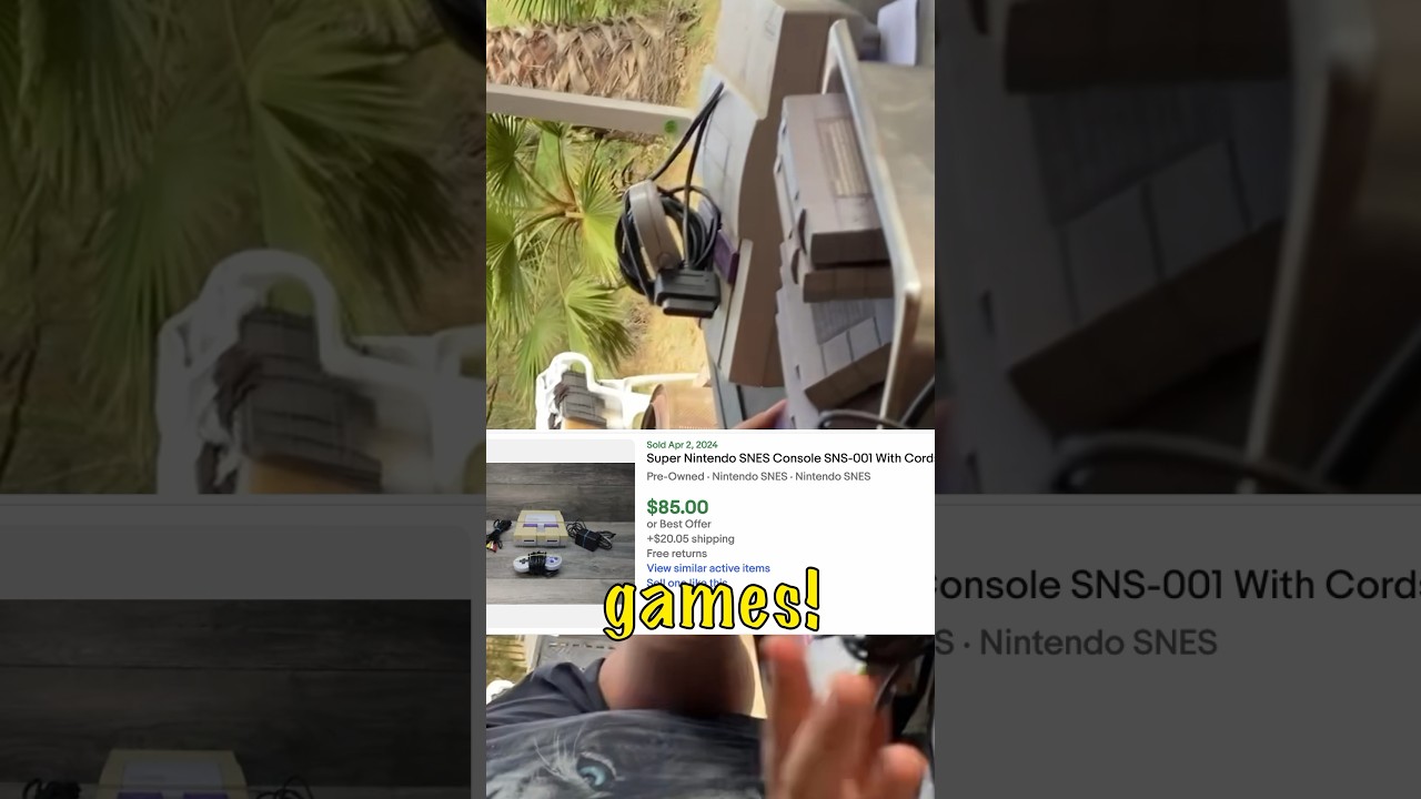 CRAZY Super Nintendo and DS FIND at a Garage Sale for CHEAP! 