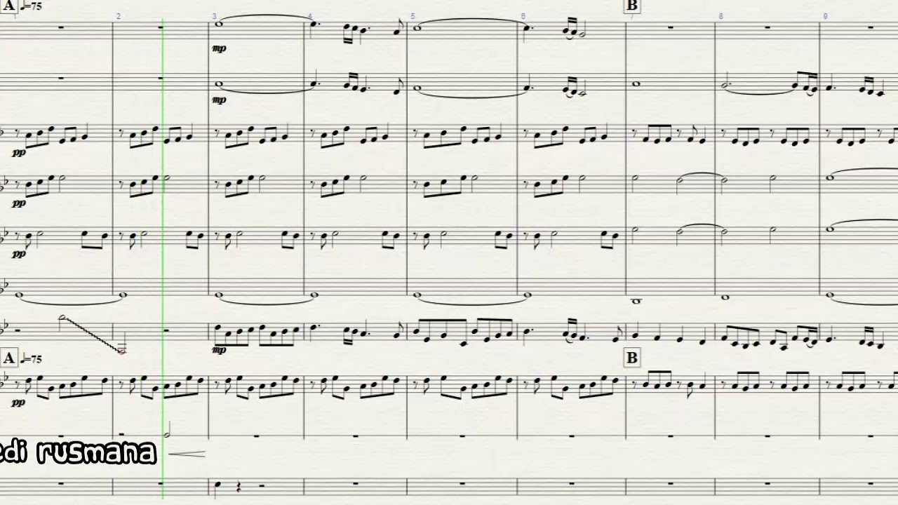 Astor Piazzolla - Oblivion (Arr. By Edi Rusmana) Marching Band Arrangement