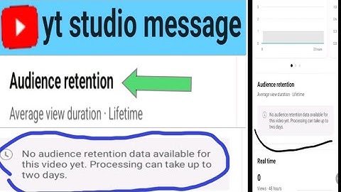 yt studio message 👉 no audience retention data problem solved 👉 how to no audience retention data 